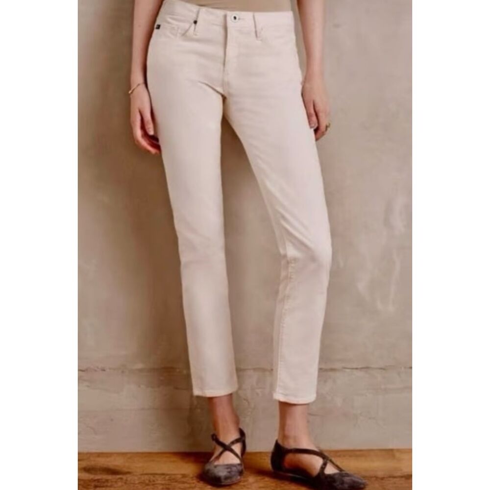 AG “The Stevie Ankle” Slim Straight Jeans